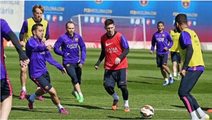 Barcelona players has started practice